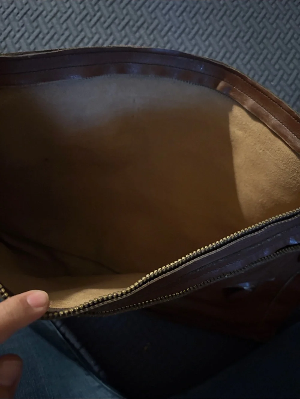 Leather Laptop Bag in Brown  Bag